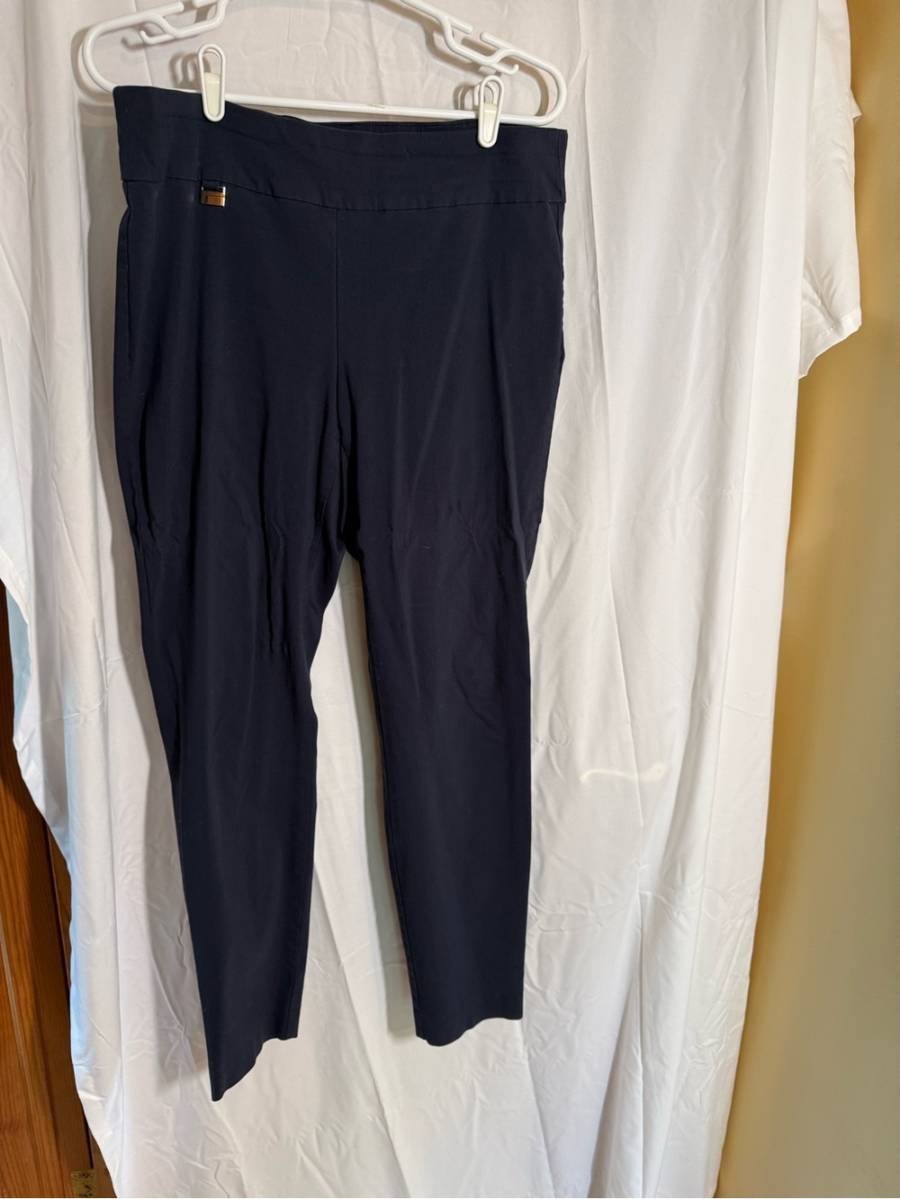 Alfani Navy Pull-On Ankle Pants